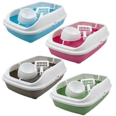 Лоток для кошек 40*30*14см плюс лопатка и миска в комплекте