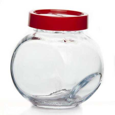 Банка с красной пласт. крышкой БЕЛЛА 3 шт. 200 мл