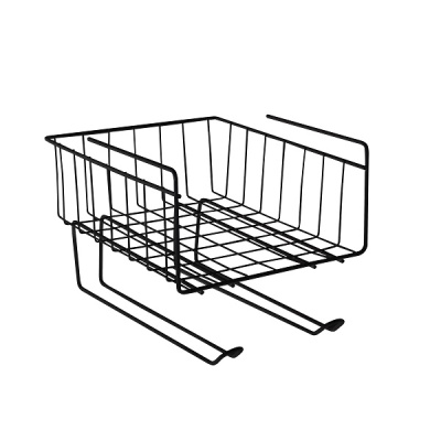 Корзина подвесная с держателями  280х240x210 мм (черный)(хпп) (то)