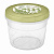Банка с завинчивающейся крышкой 0,8л с декором (зеленый) (то)