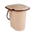 Ведро-туалет 17л. со съемным горшком (мокко)(то)