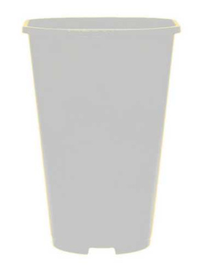 Горшок "Роза", D14,  2л белый без поддона (то)