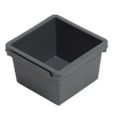Лоток для хранения квадратный 82х80х50мм (серый) (то)