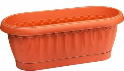 Кашпо "Флавия" овальное №2 с застегивающимся поддоном (то)