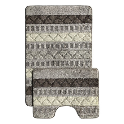 Комплект из 2 ковриков L'CADESI Marathon, 50х80 (U 50х40), Сафари терракот, Турция