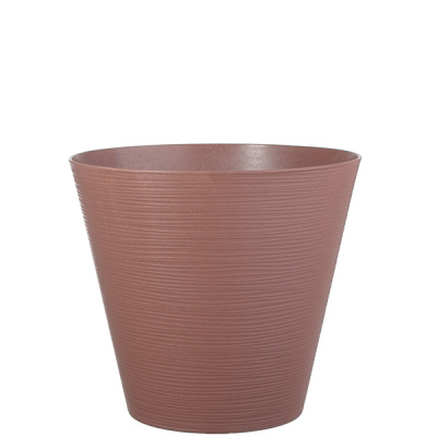 Горшок "ЭКО Конус" D22,5 со встав. 5,2л гранит (дерево+пластик) (то)