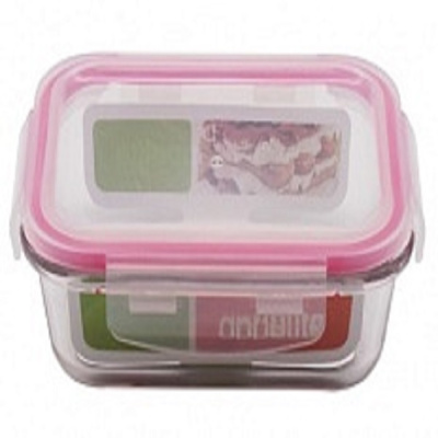 Контейнер стекл прям. 1040мл роз ТМ Appetite