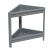 Этажерка угловая VIKEA 2-х ярусная (серый) (то)
