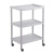 Этажерка прямоугольная "Флавия" на колесах (3 полки)(св.серый)(то) Этажерка прямоугольная "Флавия" на колесах (3 полки)(св.серый)(то)