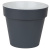 Горшок Протея 2,3л с белой вкладкой Антрацит