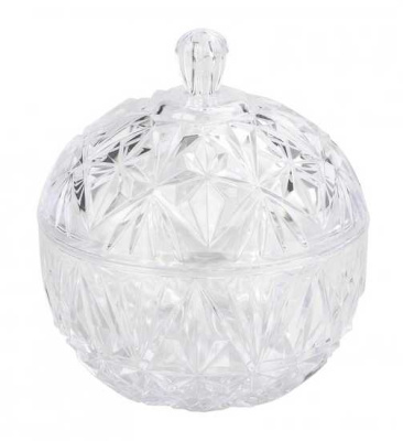 Сахарница "Шарм" с крышкой 0,35л (прозрачный)  (то)