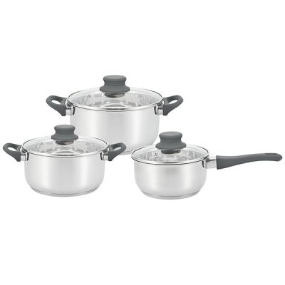 Набор 6 пр нерж Polly ТМ Appetite 1,3л, 2,0 и 3,0л / 16х8см, 18х8,5см и 20х10см