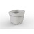 Горшок для цветов фактурный Hills 2,2л (d155, h145,5мм)(молочный) (то)