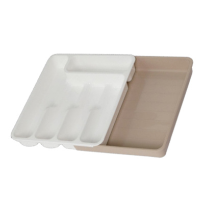 Лоток д/стол приборов раздвижной (белый/латте) (то)