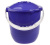 Ведро 12л "Practic plus" с крышкой (лазурно-синий) (то)