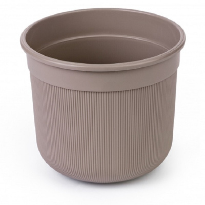 Горшок цв. "Сканди" 10л (с дренажной вставкой)(какао)