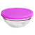 Салатник ШЕФС 170 мм с розовой крышкой