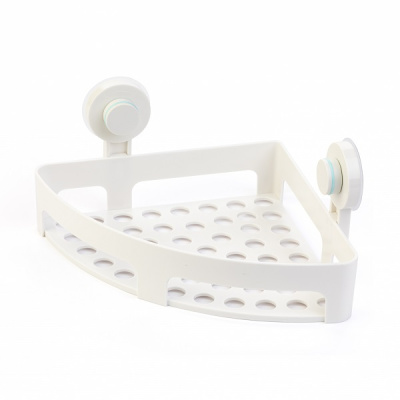 Полка угловая на вакуумных присосках 325х255х60мм  (то)