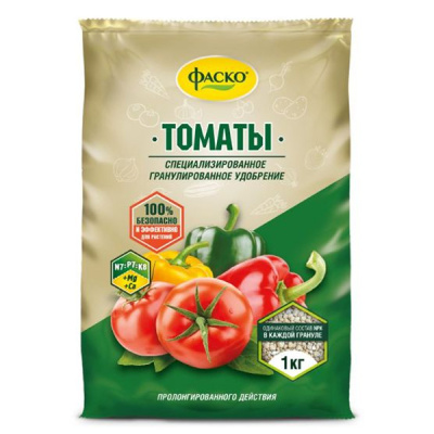 Удобрение минеральное гранулированное сухое Фаско® Томаты и Перцы 1кг. (20шт.)
