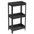 Этажерка широкая VIKEA 3-х ярусная (черный) (то)
