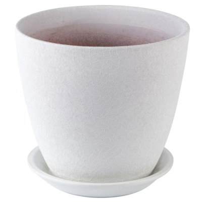 Горшок Винил бутон бел.12см  1л (ВН 02/1)