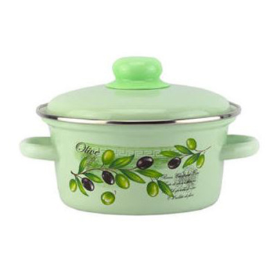 Кастрюля эмал конич 1,5л Оливия      12-1808/6М Эмаль SELECT