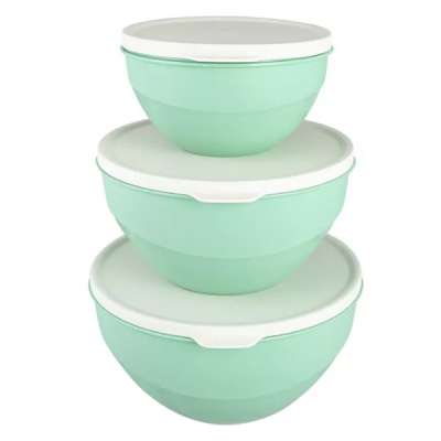 Набор мисок Line DUO 3шт ( 1л, 2л, 3л) с крышками (то)