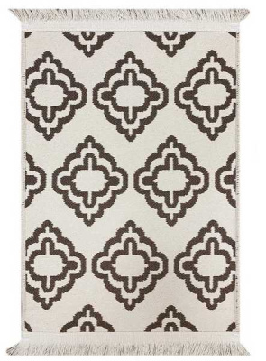 Коврик двухсторонний из хлопка 50х70 коричневый  PAMUKLU DOUBLE, Турция NK9-01