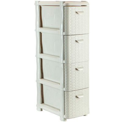 Комод  узкий РОТАНГ (4 секции) (то)