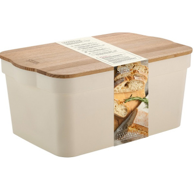 Хлебница Rosemary 325х214х145мм с деревян.крышкой (то)