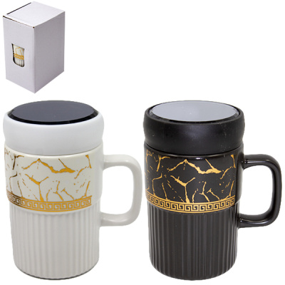 Кружка термо 400мл, с крышкой