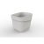 Горшок для цветов фактурный Hills 2,2л (d155, h145,5мм)(молочный) (то)