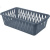 Корзинка Light S 255х150х72мм космический серый