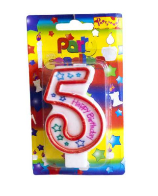 Свеча-цифра в торт 5