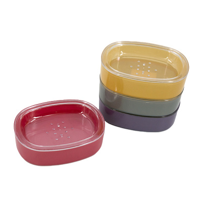 Мыльница овальная 13*10см, пластик