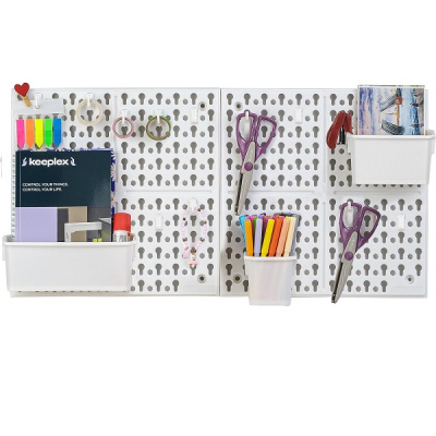 Органайзер настенный Keeplex Puzzle 652х100х326мм белый (то)