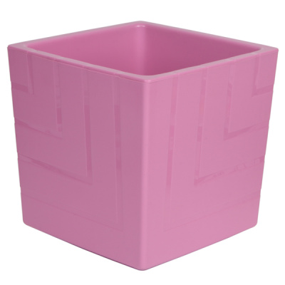 Горшок Квадро 3,3л с цв. вкладкой Вереск