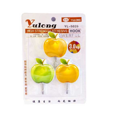 Набор крючков 3 шт ФРУКТЫ-ЯГОДЫ