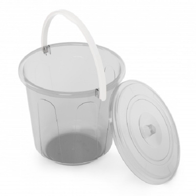 Ведро 5л "Хозяюшка" с крышкой (микс)