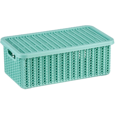 Коробка ВЯЗАНИЕ 3л с крышкой (то)