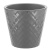 Горшок для цветов Manhattan CUBE 22л, c дренажной вставкой вулканический серый (то)