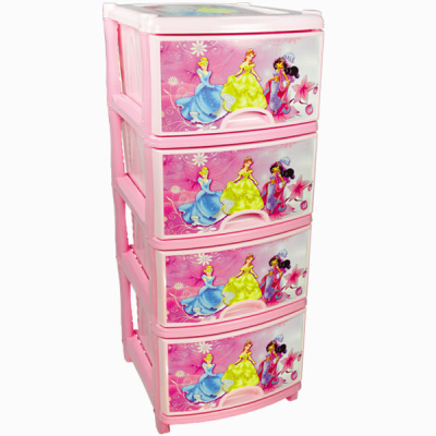 Комод 4-х секционный детский (для девочек) (то)