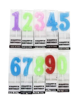 Свеча в торт ЦИФРА(1,2,3,4,5,6,7,8,9,0)     7см