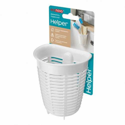 Держатель подвесной на присосе HELPER (90х82х105мм)белый