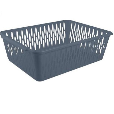 Корзинка Light L 380х275х120мм космический серый