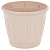 Горшок цв. "Дионис" 3,6л. с поддоном (бежевый) (то)