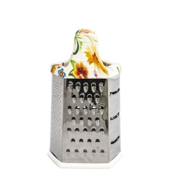 Терка шестигранная с цветной ручкой 23см