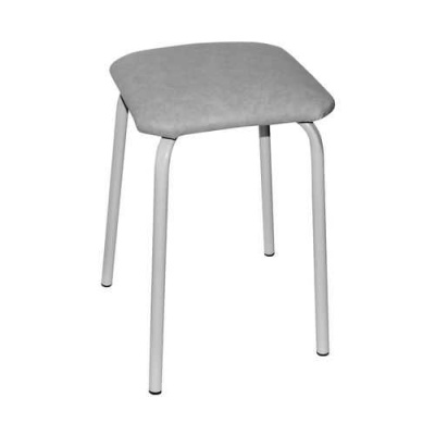 Табурет стальной с квадратным сиденьем(серый)(хпп) (то)