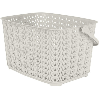 Корзина для хранения Melange 3л с ручкой молочный туман (то)