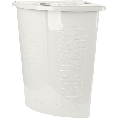 Корзина для белья 40л Regular угловая белое облако (то)